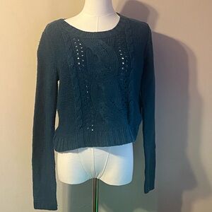 Prince of Thieves Teal Cable Knit Sweater